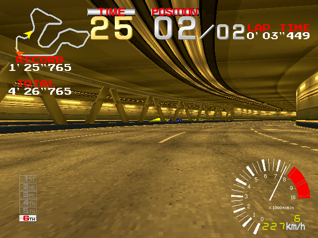 Ridge Racer (Rev. RR3, World) Screenthot 2